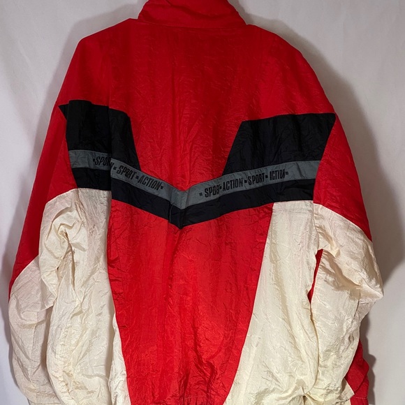 RED MACGREGOR VINTAGE SPORT ACTION WINDBREAKER XL - Picture 3 of 6